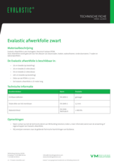 Evalastic afwerkfolie zwart - TF